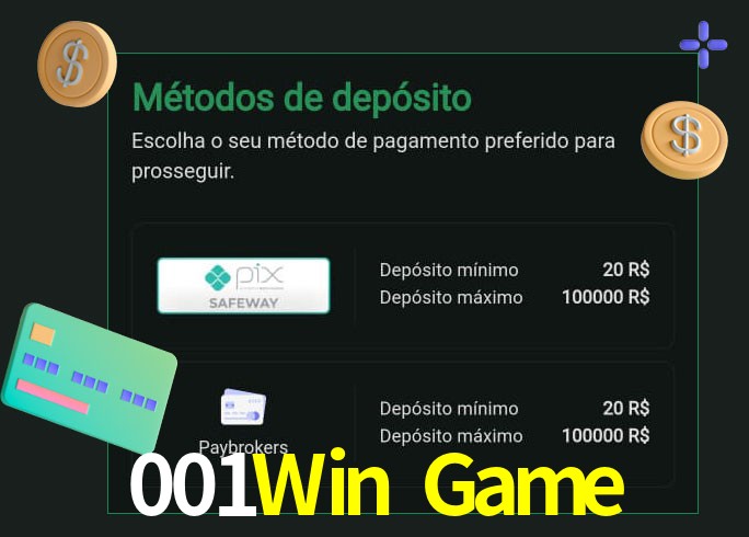 O cassino 001Win Game oferece uma grande variedade de métodos de pagamento